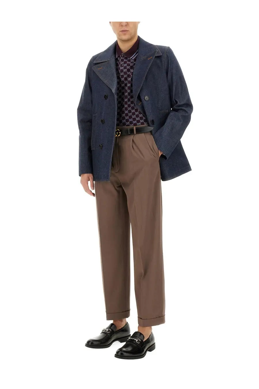 Gucci Men's Denim Jacket Blue, view 2