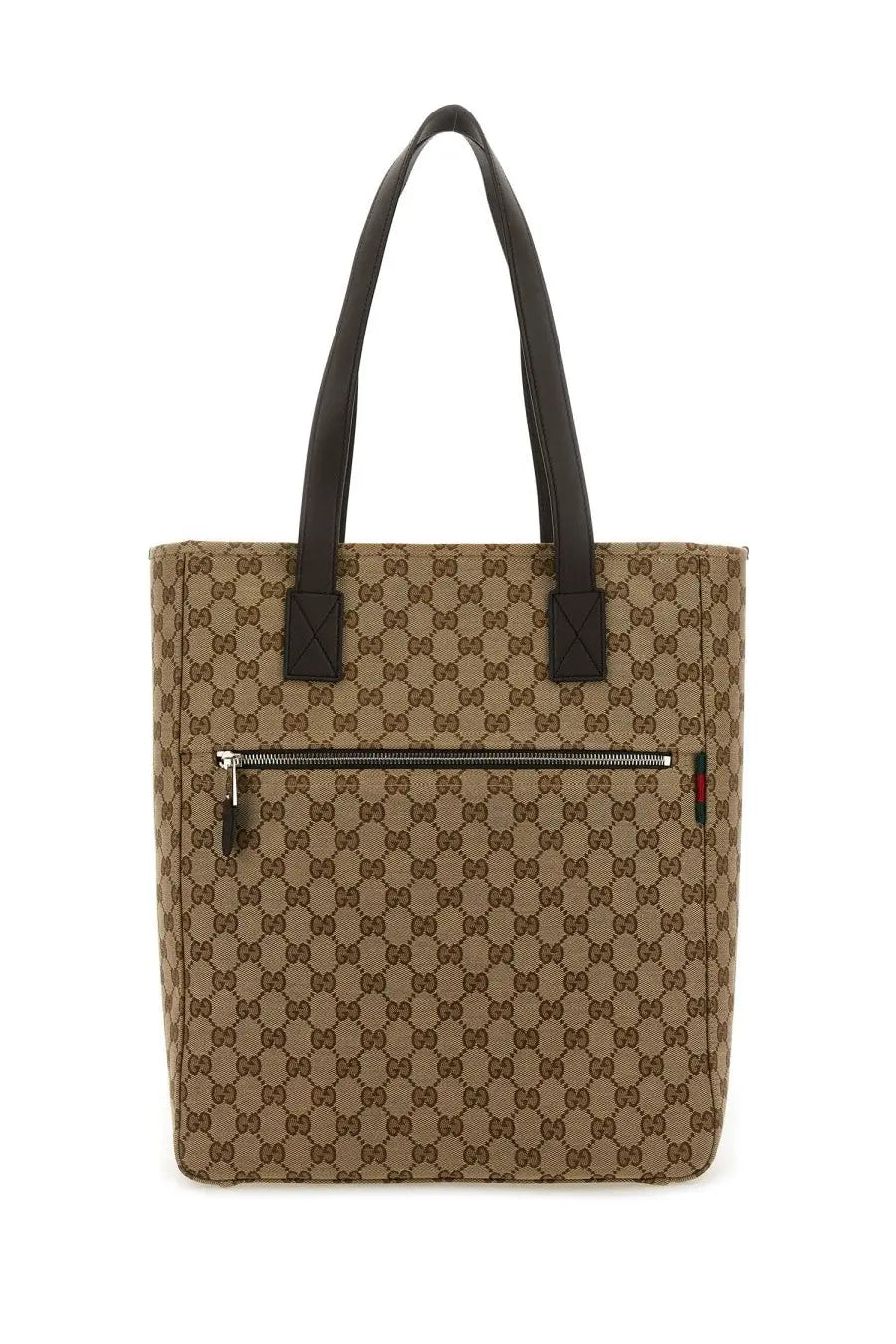 Gucci Men's Fabric Shopping Bag GG Medium Brown