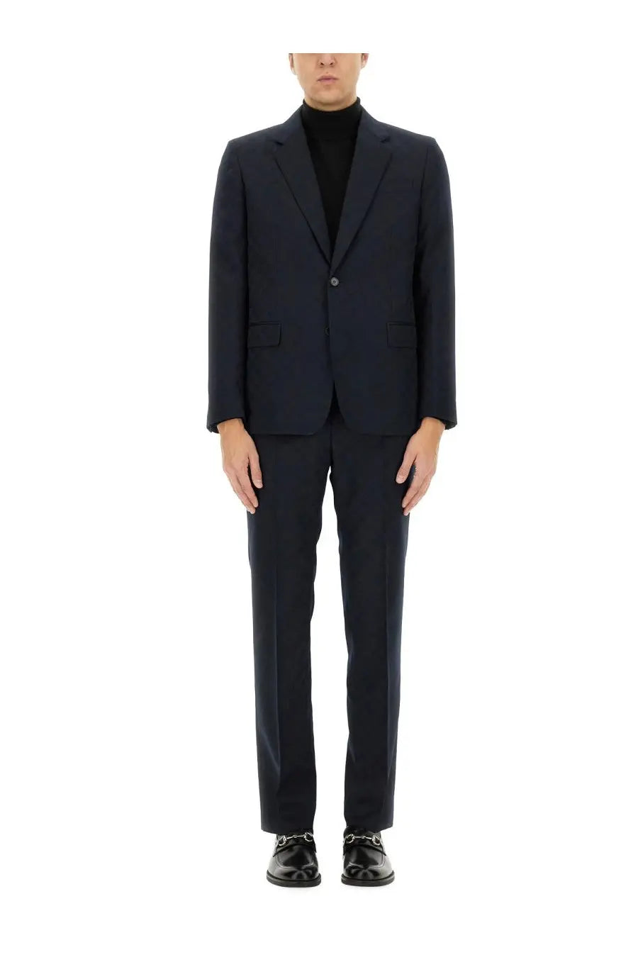 Gucci Men's Jacquard Dress Blue
