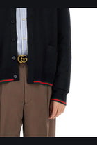 Gucci Men's Knitted Wool Cardigan Black, view 4