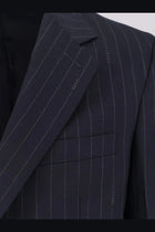 Gucci Men's Gucci Pinstripe Wool Single Breasted Blazer Grey, view 5