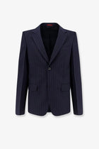 Gucci Men's Gucci Pinstripe Wool Single Breasted Blazer Grey