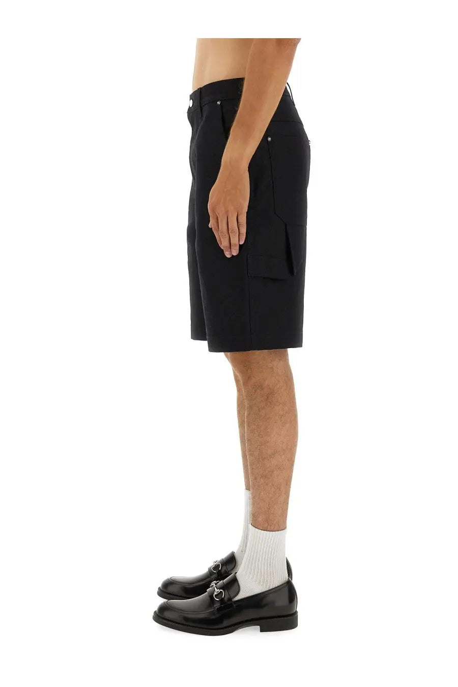 Gucci Men's Short GG Jacquard Black, view 4