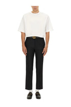 Gucci Men's Wool Blend Twill Pants Black, view 2