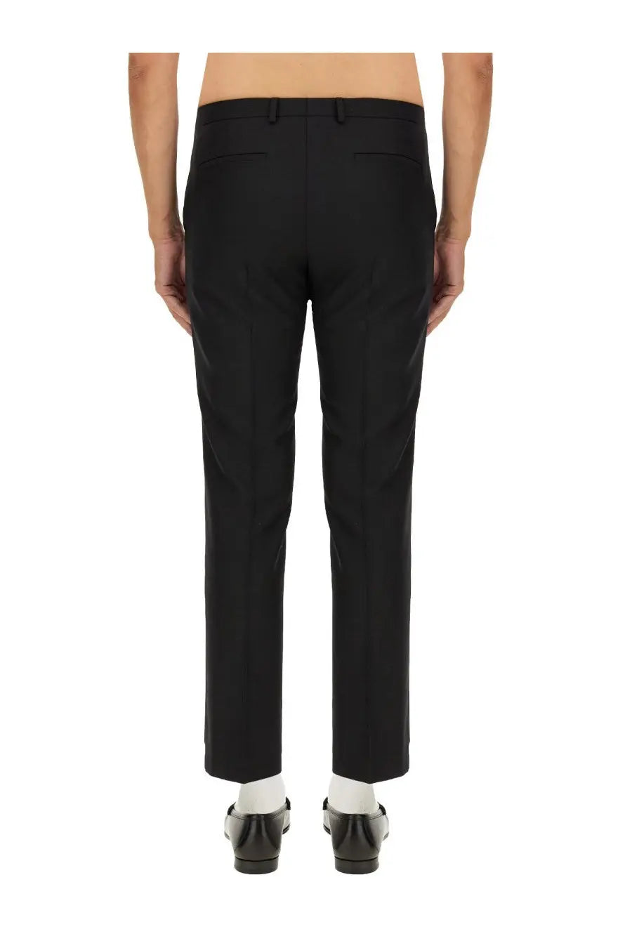 Gucci Men's Wool Blend Twill Pants Black, view 4
