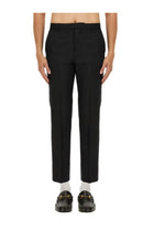 Gucci Men's Wool Blend Twill Pants Black