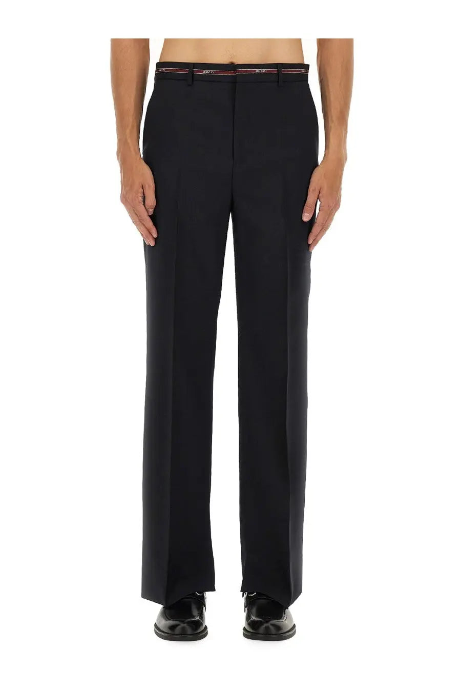 Gucci Men's Wool Pants Blue