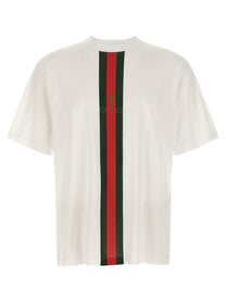 Gucci Gucci Nastro Web Shirt and Emblem White