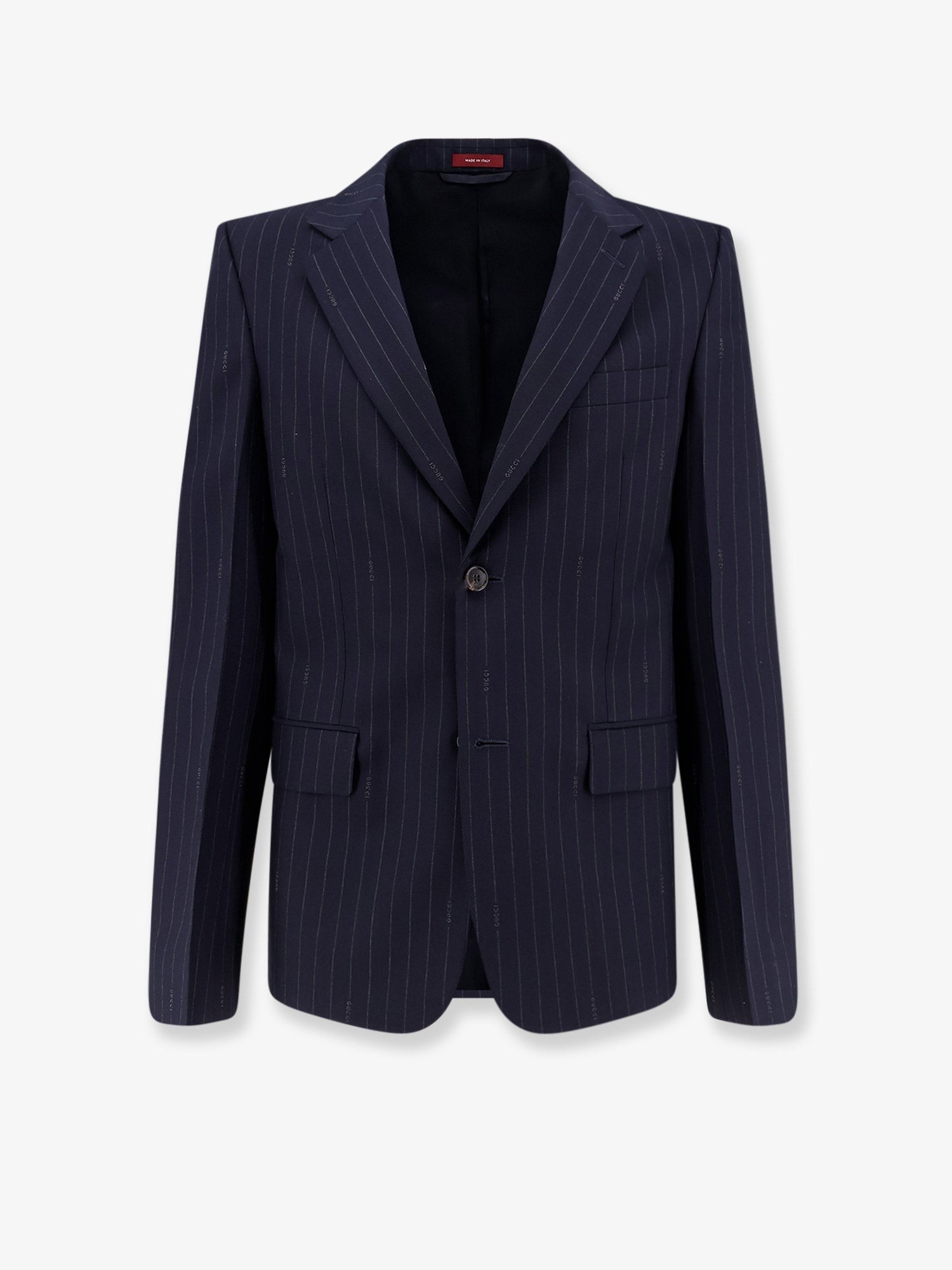 Gucci Men's Gucci Pinstripe Wool Single Breasted Blazer Grey