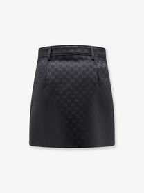 Gucci Women's Gucci Primavera GG Cotton Blend Mini Skirt Black