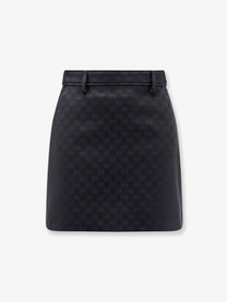 Gucci Women's Gucci Primavera GG Cotton Blend Mini Skirt Black