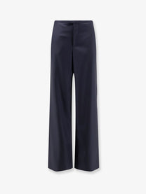 Gucci Women's Gucci Primavera Light Wool Trousers Blue