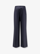 Gucci Women's Gucci Primavera Light Wool Trousers Blue, view 2