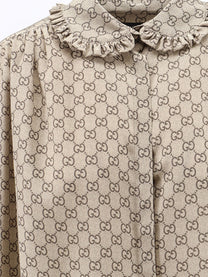 Gucci Women's Gucci Primavera Silk Shirt Beige