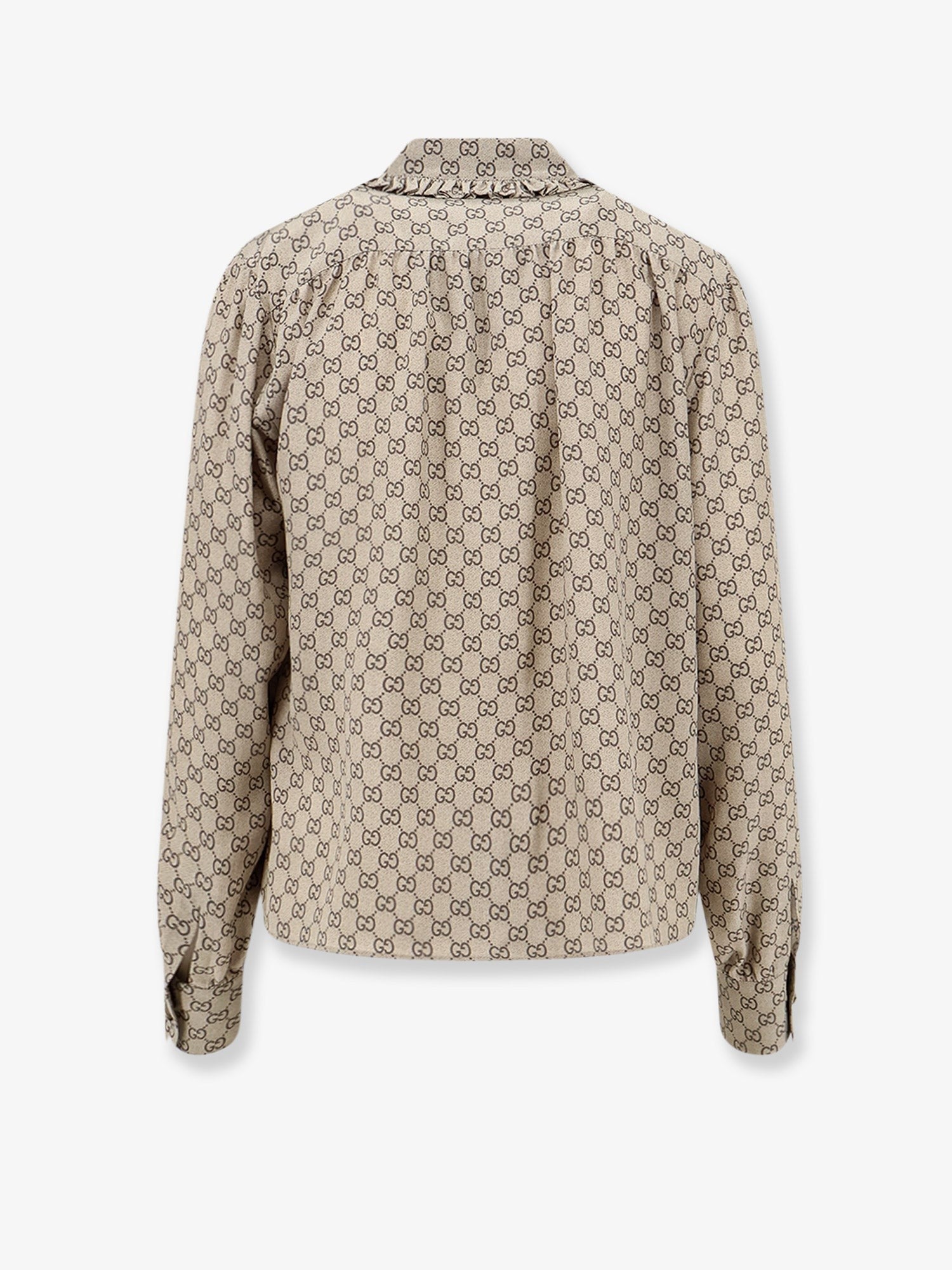 Gucci Women's Gucci Primavera Silk Shirt Beige