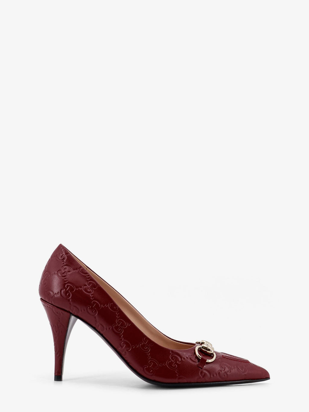Gucci Women's Gucci Rosso Ancora GG Leather Décolleté Red