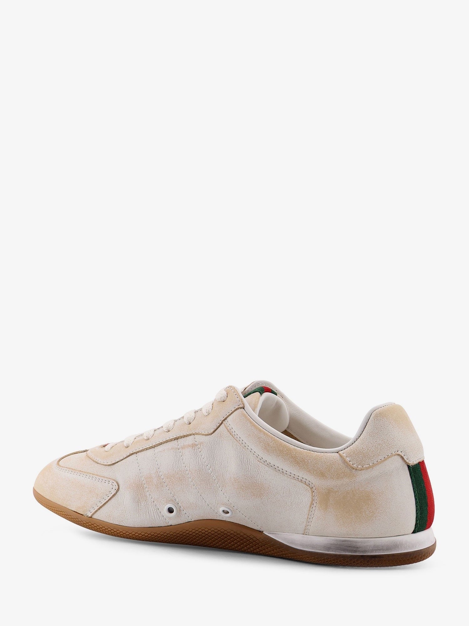 Gucci Women's Gucci Shift Faded Leather Sneakers White