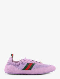 Gucci Women's Gucci Shift Mesh and Suede Sneakers Grey