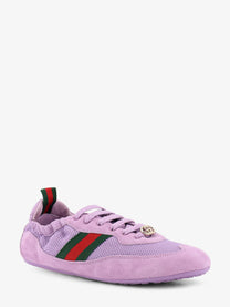 Gucci Women's Gucci Shift Mesh and Suede Sneakers Grey