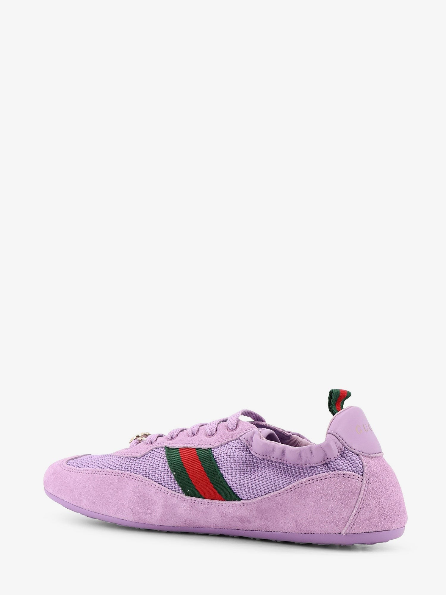 Gucci Women's Gucci Shift Mesh and Suede Sneakers Grey
