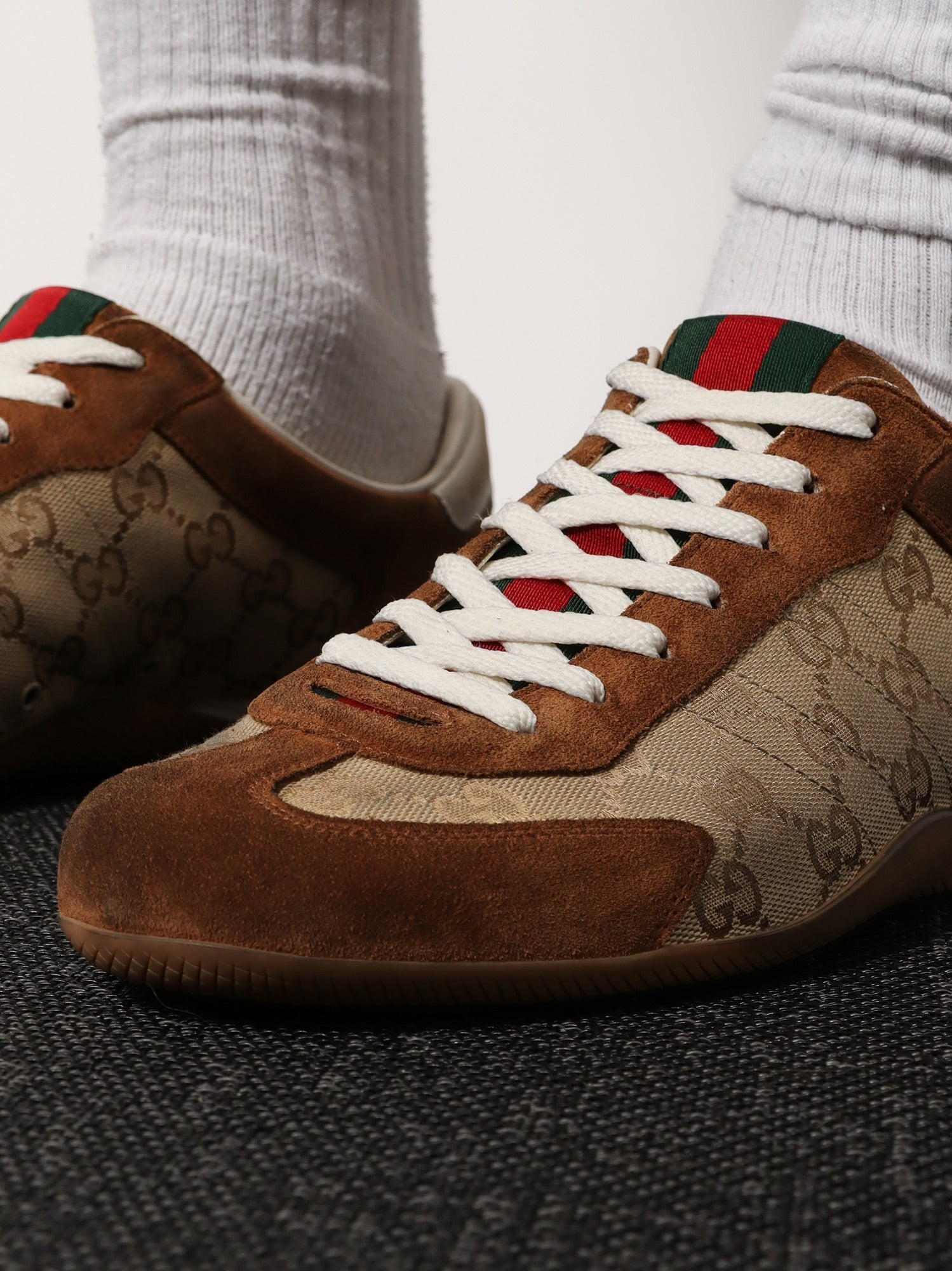Gucci Men's Gucci Shift Suede Sneakers Yellow