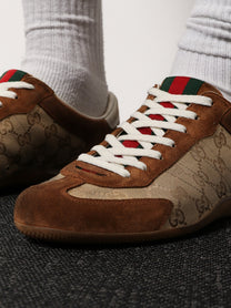 Gucci Men's Gucci Shift Suede Sneakers Yellow