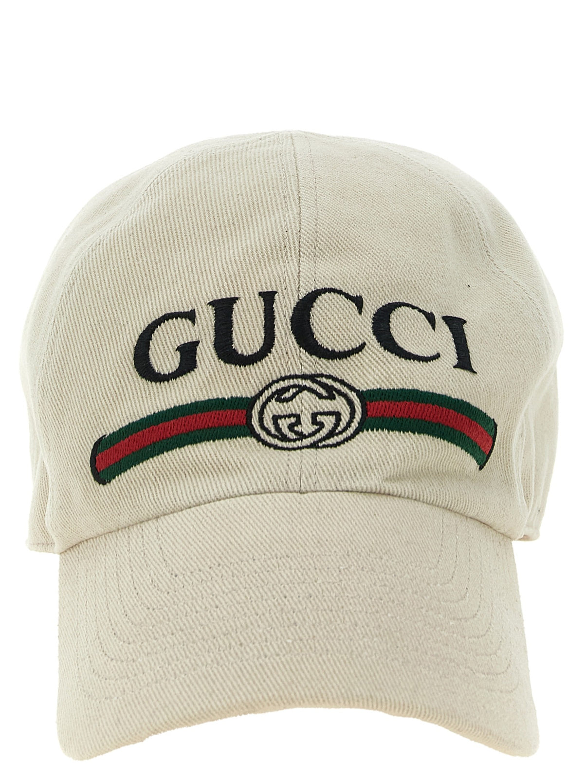 Gucci Gucci Web Incrocio GG Cap White