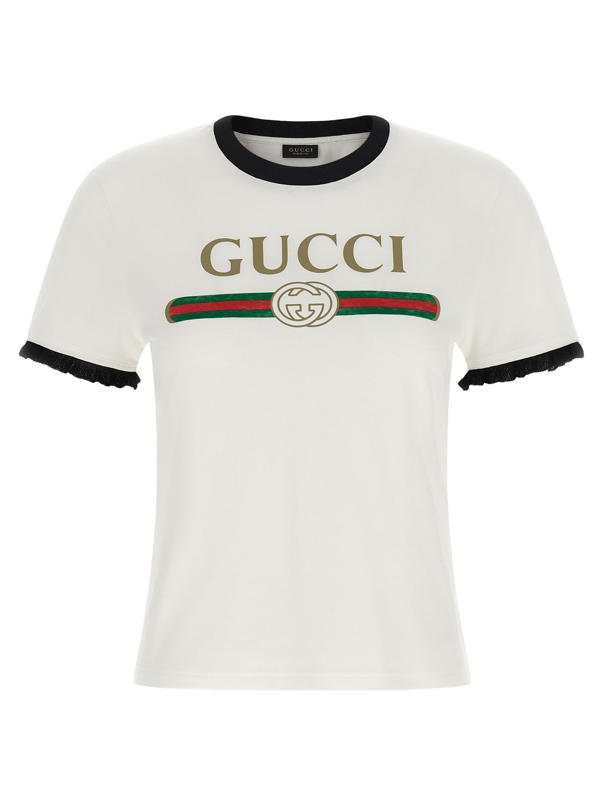 Gucci Gucci Web Print Shirt White