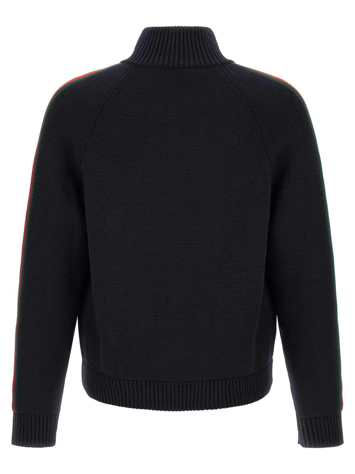 Gucci Gucci Web Ribbon Knitted Jacket Blue
