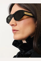 Gucci Women's Acetate Sunglasses Black, view 2