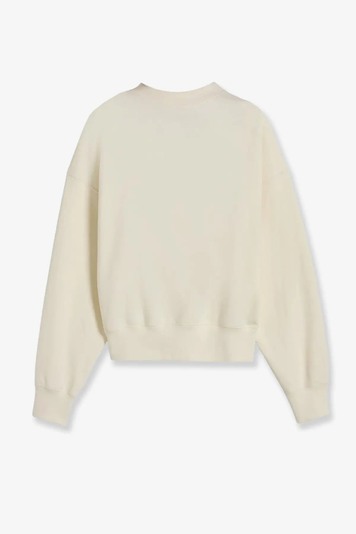 Gucci women’s cream-colored oversized crewneck sweatshirt made of brushed cotton jersey with ribbed cuffs and relaxed fit