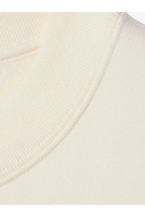 Gucci women’s cream-colored ribbed knit turtleneck sweater with soft texture and neatly stitched neckline