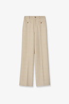 Gucci Women's Cotton Blend Trousers White