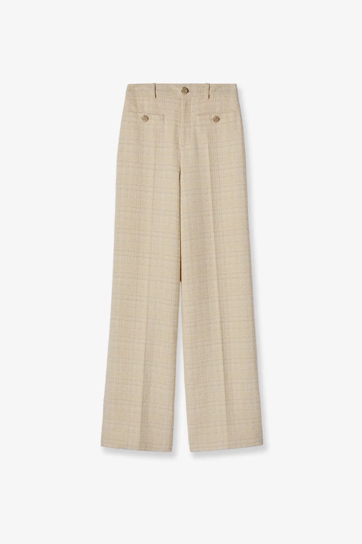 Gucci Women's Cotton Blend Trousers White