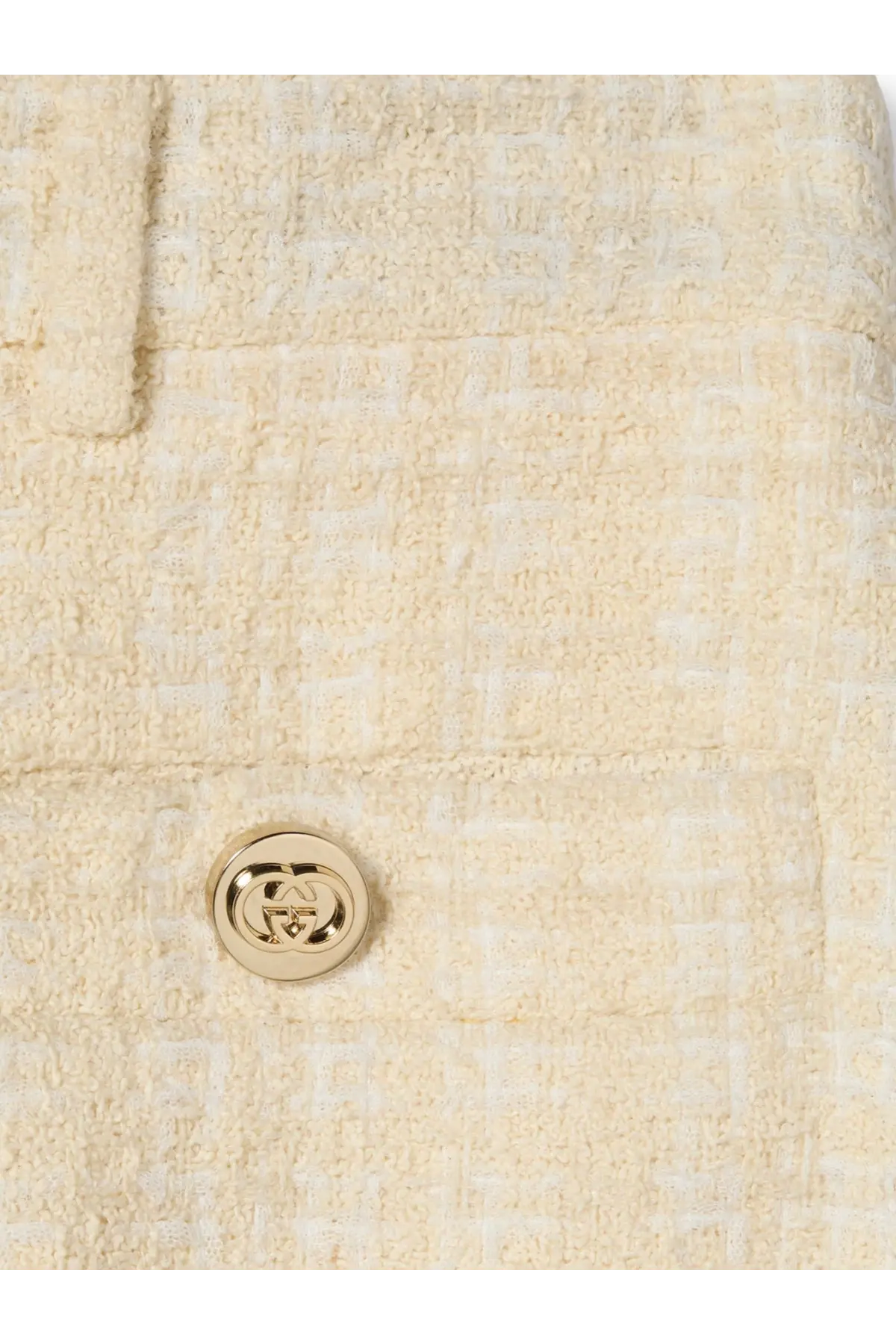 Gucci Women's Cotton Blend Trousers White, view 5