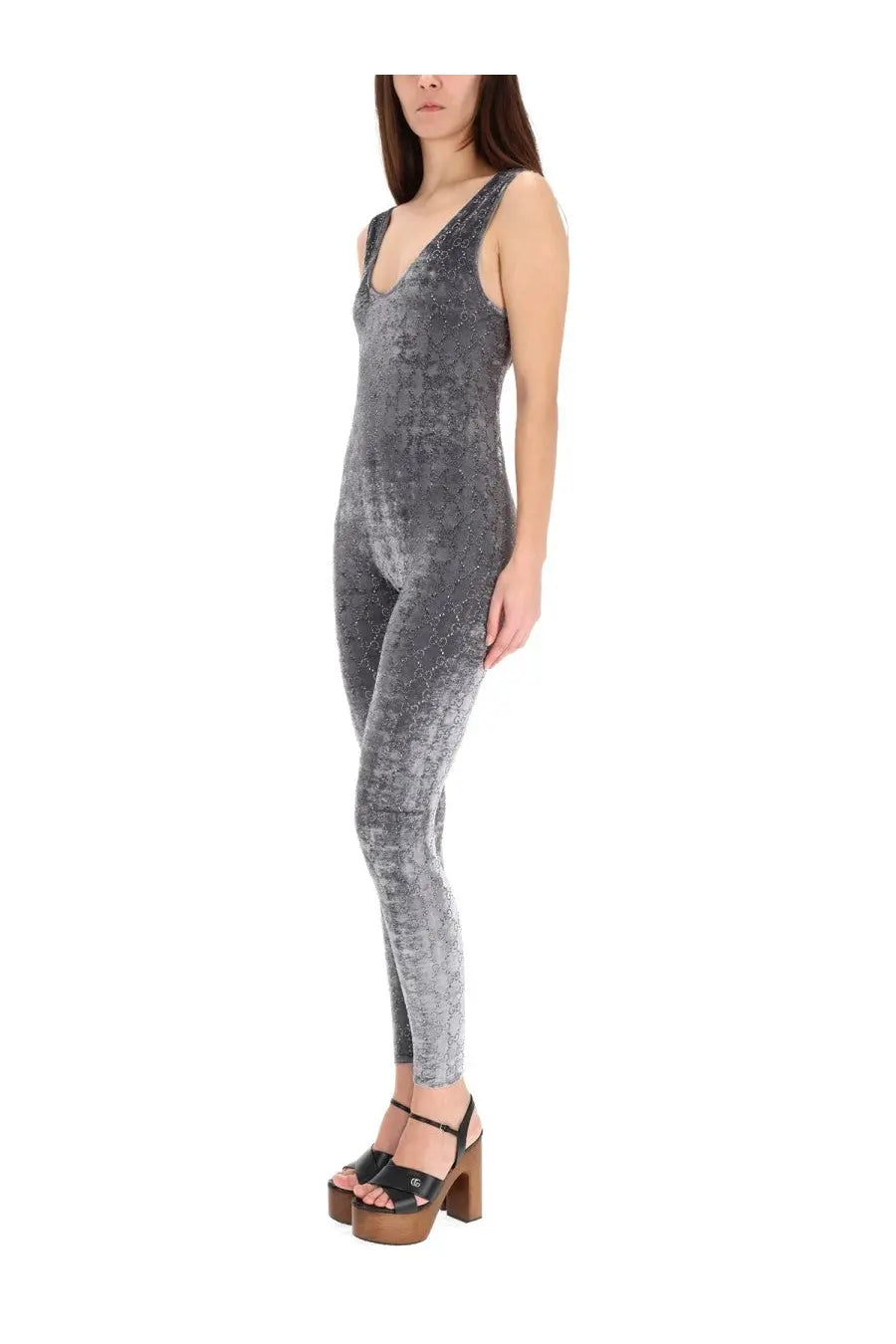Gucci Women's Jumpsuit Grey, view 2