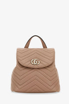 Gucci Women's Mini GG Marmont Leather Backpack Cameo