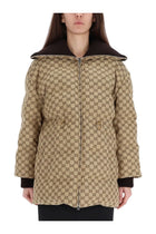 Gucci Women's Quilted Down Jacket Beige