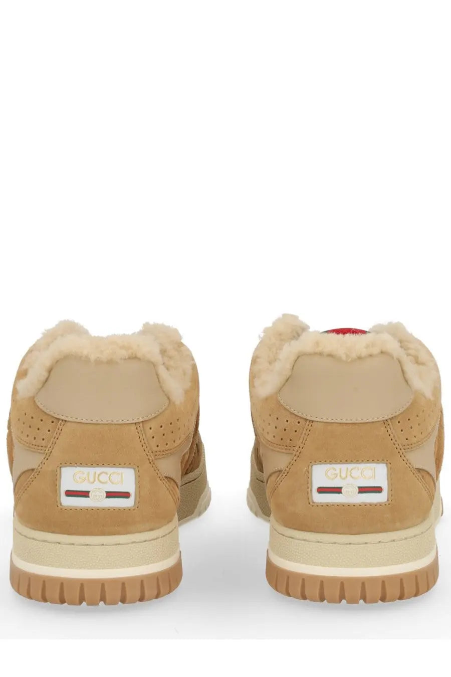 Gucci Women's RE Web Sneaker Brown, view 4