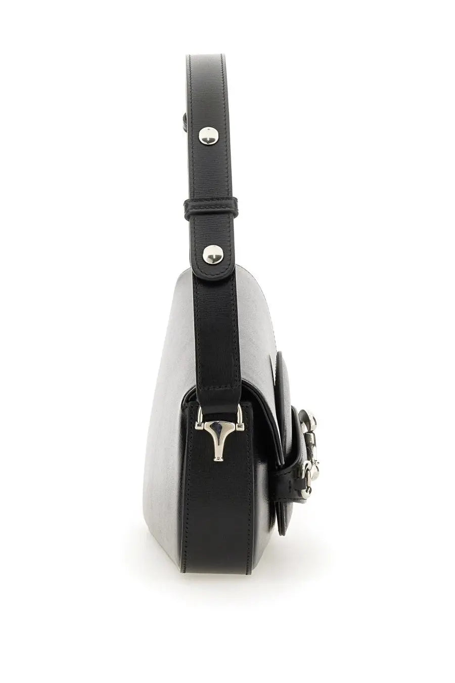Gucci Women's Shoulder Bag Gucci Horsebit Small Size Black, view 5
