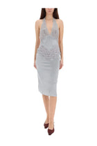 Gucci Women's Silk Satin Dress Grey, view 2