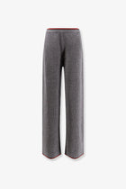 Gucci Women's Stretch Wool Trousers Grey