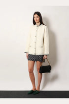 Gucci Women's Wool and Cotton Blend Cardigan White, view 2