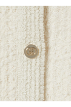 Gucci Women's Wool and Cotton Blend Cardigan White, view 5