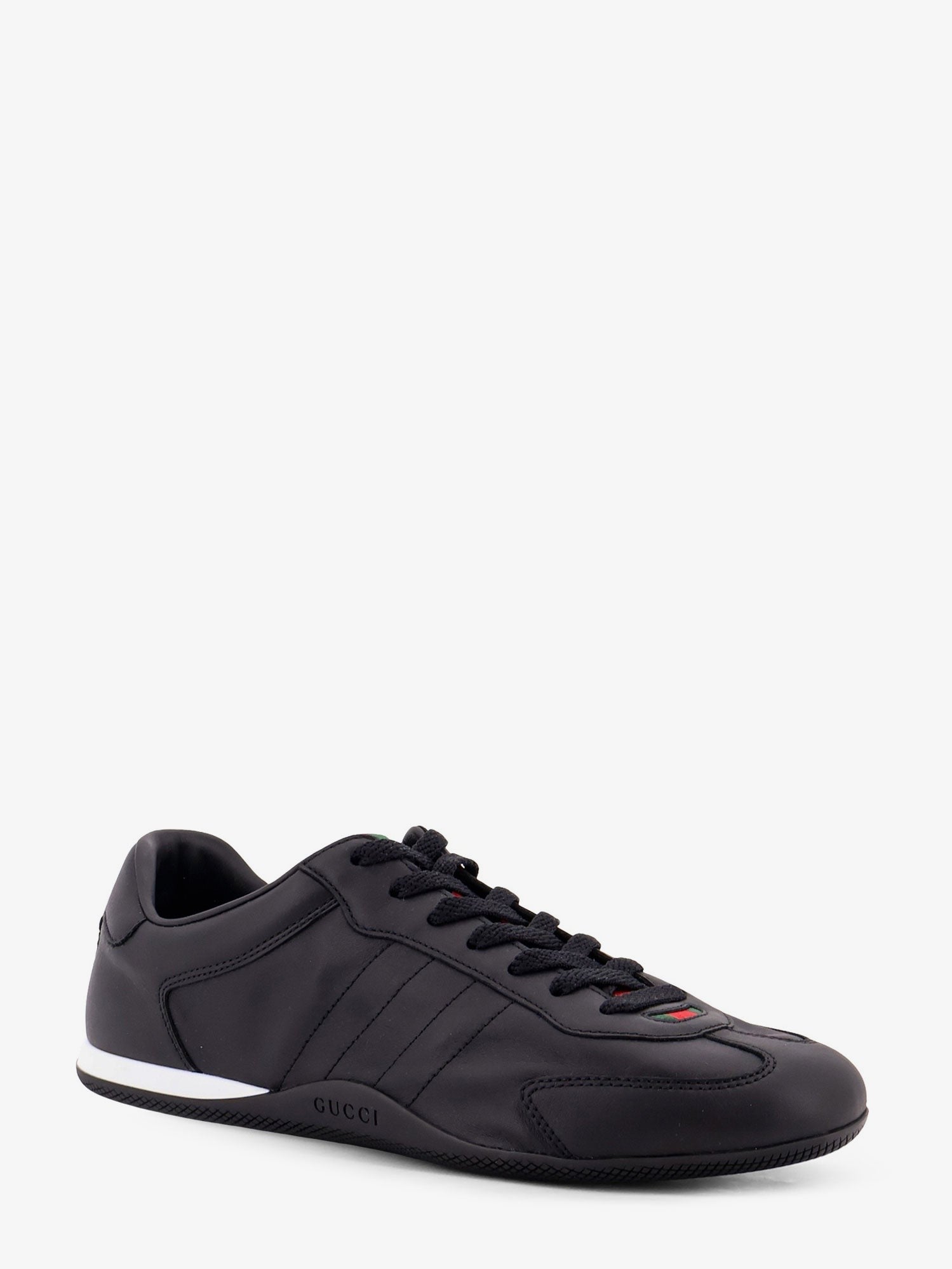 Gucci Men's Guci Shift Leather Sneakers Black