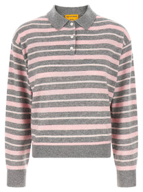GUEST IN RESIDENCE - GUEST IN RESIDENCE - ’Clloegiate Stripe Polo’ sweater - Women’s Knitwear
