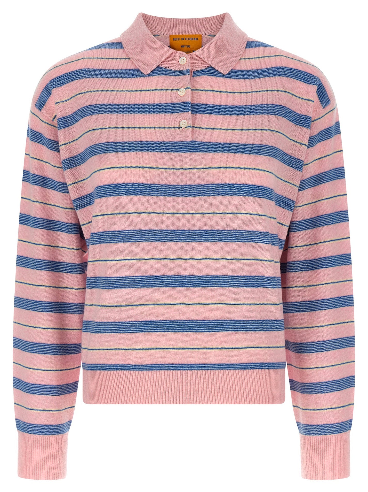 GUEST IN RESIDENCE - GUEST IN RESIDENCE - ’Collegiate Stripe Polo’ sweater - Women’s Knitwear