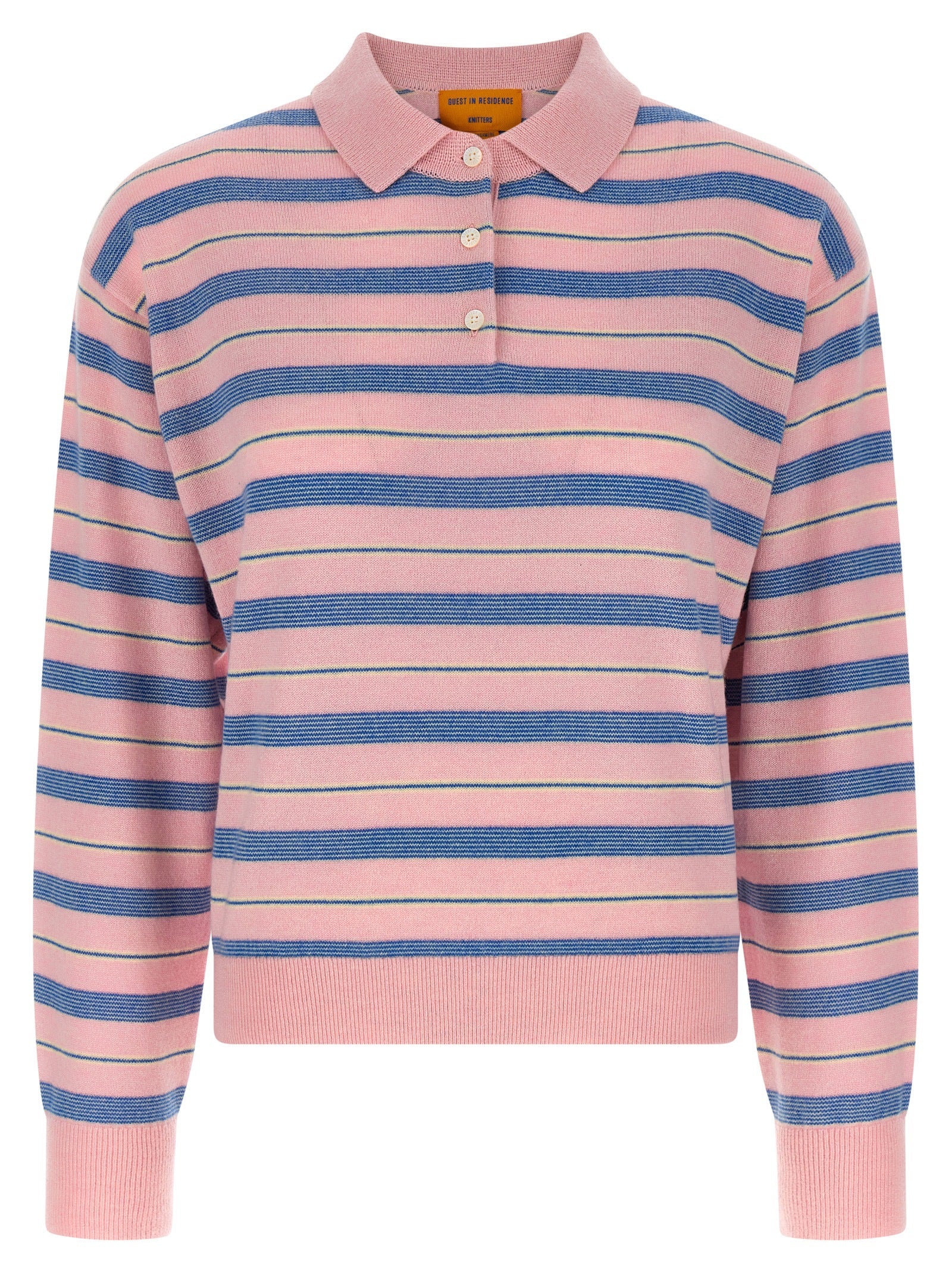 GUEST IN RESIDENCE - GUEST IN RESIDENCE - ’Collegiate Stripe Polo’ sweater - Women’s Knitwear