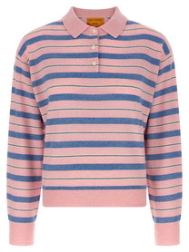 GUEST IN RESIDENCE - GUEST IN RESIDENCE - ’Collegiate Stripe Polo’ sweater - Women’s Knitwear