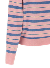 GUEST IN RESIDENCE - GUEST IN RESIDENCE - ’Collegiate Stripe Polo’ sweater - Women’s Knitwear
